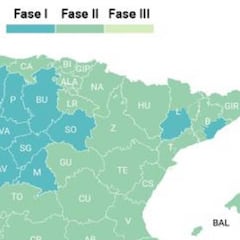 Coronavirus: ¿qué provincias entran en fase 2 y fase 3 el lunes 1 de junio?