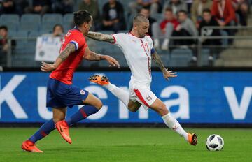 Las mejores imágenes del duelo entre Chile y Serbia en Austria