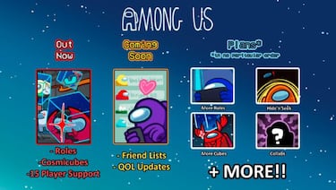 Among Us comparte su hoja de ruta para 2022: nuevo mapa, listas de amigos, invitados y más