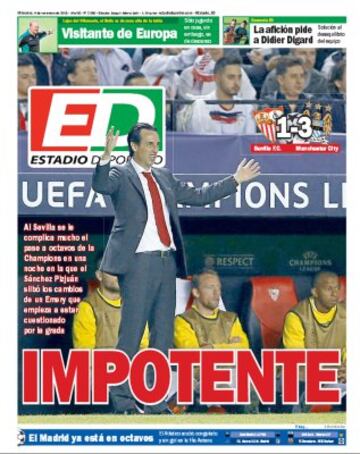Portadas de la prensa mundial