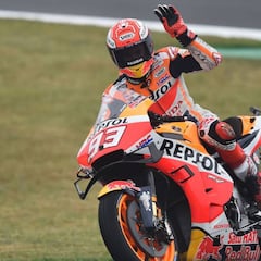 Márquez ya tiene tantas poles como Rossi en MotoGP