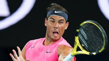 Nadal, en el Open de Australia.