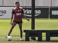 British football player Jesse Lingard takes part in a training session at Corinthians� training center, in Sao Paulo, Brazil, on March 5, 2026. Englishman Jesse Lingard, formerly of Manchester United, trained with Corinthians on March 5, 2026, awaiting the official announcement of his signing with the S�o Paulo club. (Photo by Nelson ALMEIDA / AFP)