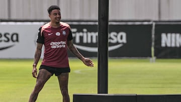 British football player Jesse Lingard takes part in a training session at Corinthians� training center, in Sao Paulo, Brazil, on March 5, 2026. Englishman Jesse Lingard, formerly of Manchester United, trained with Corinthians on March 5, 2026, awaiting the official announcement of his signing with the S�o Paulo club. (Photo by Nelson ALMEIDA / AFP)