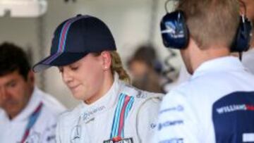 Susie Wolff. satisfecha con su trabajo.