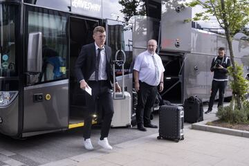 Kroos a su llegada. 