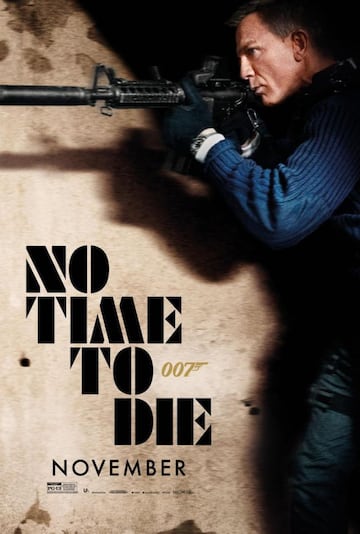 Cartel oficial de James Bond 007: Sin Tiempo para Morir.