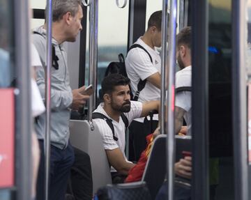 La llegada a Madrid. Diego Costa.
