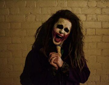 El cantante inglés Luke Friend vestido de 'Joker'.