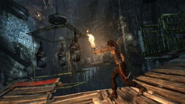 Fuego, lluvia y menú de armas en las nuevas capturas de Tomb Raider