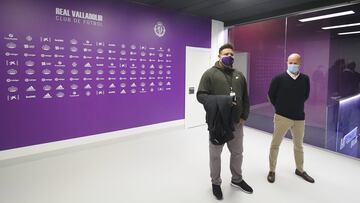 10/12/2020. Ronaldo, con Matt Fenaert, CEO del club.
Nuevas instalaciones del Real Valladolid en el Estadio Zorrilla, remodelación de las mismas.