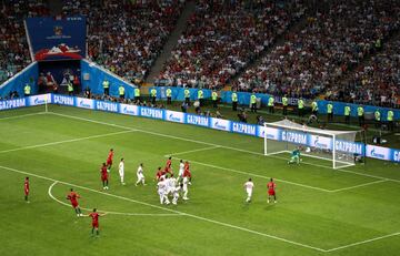 3-3. Cristiano Ronaldo marcó el gol del empate en un lanzamiento de falta directa.