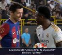 Lewandowski trató de provocar a Vinicius: “¿Cómo tiras tú el penalti?”