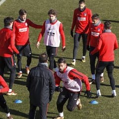 El Atlético trabajó sin Juanfran