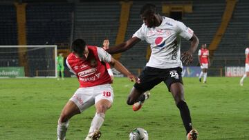 Santa Fe y América en un partido del FPC