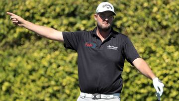 ORLANDO, FL - MARCH 19: Marc Leishman of Australia plays his shot from the ninth tee during the final round of the Arnold Palmer Invitational Presented By MasterCard at Bay Hill Club and Lodge on March 19, 2017 in Orlando, Florida.   Sam Greenwood/Getty Images/AFP
 == FOR NEWSPAPERS, INTERNET, TELCOS &amp; TELEVISION USE ONLY ==