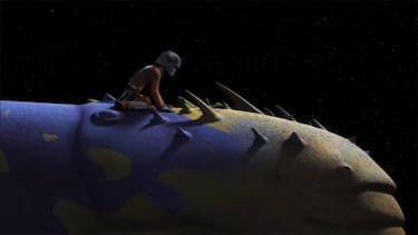 What are the space whales that appeared in The Mandalorian?