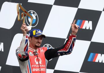 Jack Miller celebrando la segunda plaza en el Gran Premio de Estiria 2020.