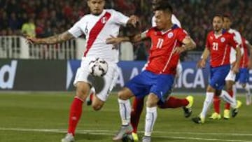 Juan Vargas no podr&aacute; estar ante Chile el 13 de octubre.