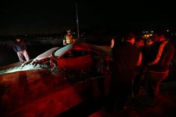 El volante de la selección sufrió un accidente por alcance cuando retornaba a la concentración de la Roja.