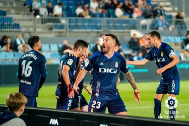 Sergi Enrich acumula cuatro goles en los últimos cuatro partidos y en el Oviedo se frotan las manos con su delantero. El Ibiza, este fin de semana, fue el último en sufrirle con un doblete de delantero puro.