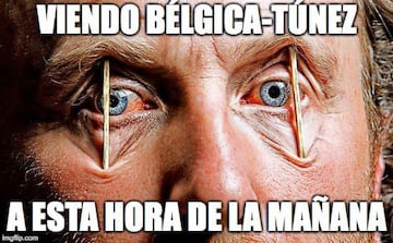 Los memes de la goleada de Bélgica a Túnez