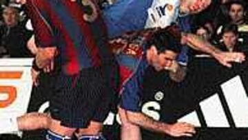 SIN ESPACIO. Iakimovic no se encontró cómodo; el Barça le controló.