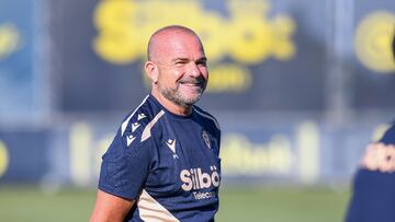 Paco López en un entrenamiento semanal en la Ciudad Deportiva.