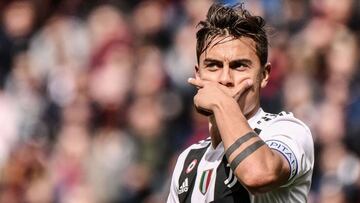 El mediapunta argentino de la Juventus, Paulo Dybala, durante un partido.