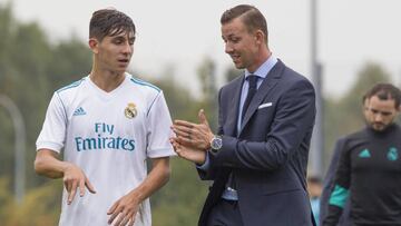 Guti, en el partido de la Youth League contra el Borussia Dortmund de la fase previa.