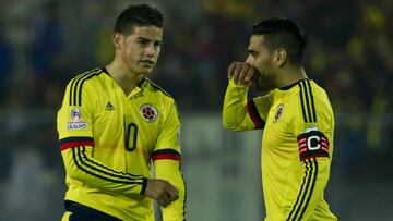 James Rodríguez y Falcao García, jugadores que pasaron el fútbol argentino