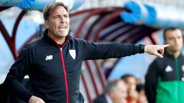 Berizzo durante el derbi de Ipurua.