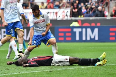 Gori celebr el penalti fallado por Balotelli en su propia cara