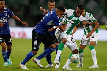 Partido entre Atlético Nacional y Millonarios en el estadio Atanasio Girardot, por la jornada 8 de la Liga BetPlay I-2023.