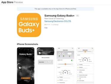 Apple confirma el desarrollo de los Samsung Galaxy Buds+ con esta app