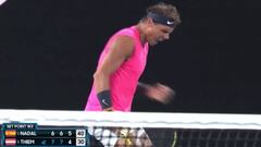 El genial festejo de Nadal tras revivir en el duelo ante Thiem