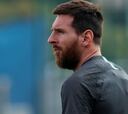Messi entrena con el grupo antes de viajar a Dortmund