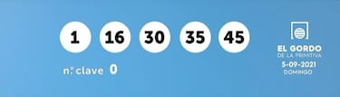 Gordo de la Primitiva: comprobar los resultados del sorteo de hoy, domingo 5 de septiembre