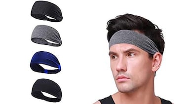 Olvídate del sudor en la cara al entrenar con estas bandas deportivas para el cabello para hombre y mujer