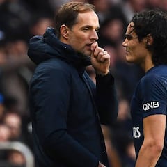Cavani, ya recuperado, no viaja a Lille y Tuchel le ve más fuera: "Necesita resolver cosas..."