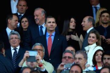 El Príncipe Felipe y la Princesa Letizia en el palco.