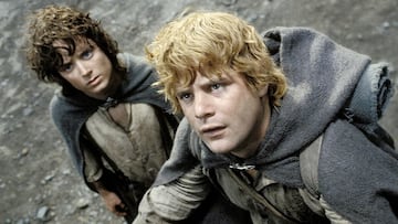 el señor de los anillos frodo elijah wood sam sean astin