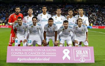 Equipo del Real Madrid.