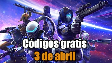 Free Fire códigos gratis 3 de abril
