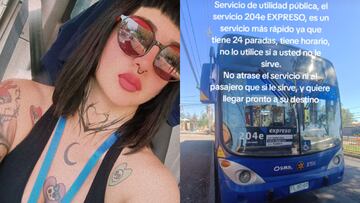 Conductora de micro da un consejo de seguridad a las chilenas en TikTok y se hace viral: “La calle está peligrosa”