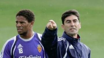 <b>MÉRITOS. </b>José Aurelio Gay, durante el entrenamiento matutino de ayer en la Ciudad Deportiva.