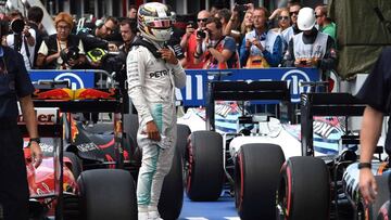 Hamilton podría salir último en Monza.