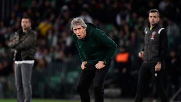 Pellegrini, durante el partido.
