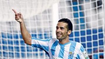 <b>EL HOMBRE DEL GOL. </b>Fernando marcó el primer gol del nuevo Málaga.  Se le ve con ganas.