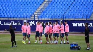 As¨ª fue el entrenamiento del Atl¨¦tico en su vuelta al Calder¨®n